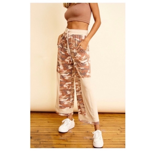 Camo lounge, pants, straight leg - Picture 1 of 6